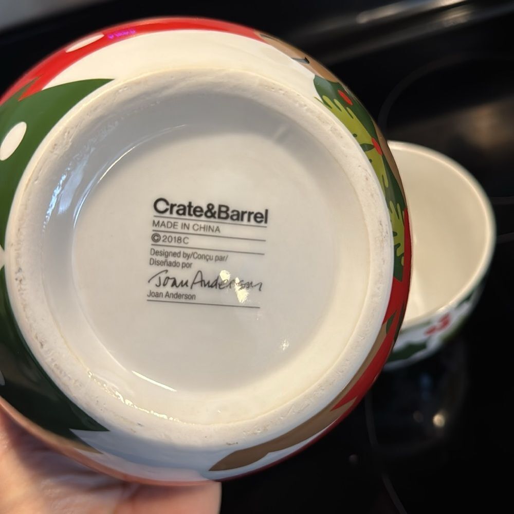 Crate&Barrel Ceramic Nesting Bowls - Picture 7 of 8